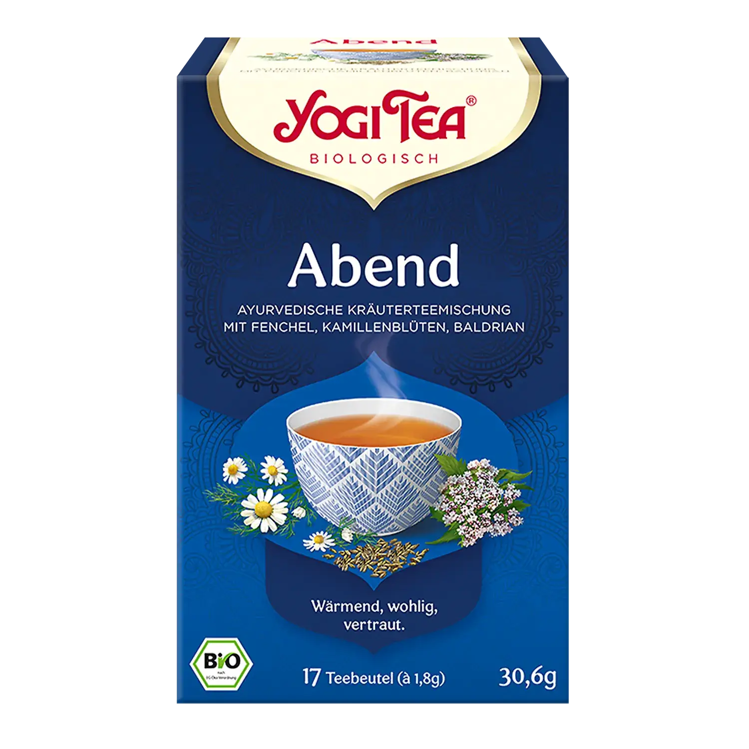 Yogi Tea „Abend“ – Pappschachtel mit Teebeuteln