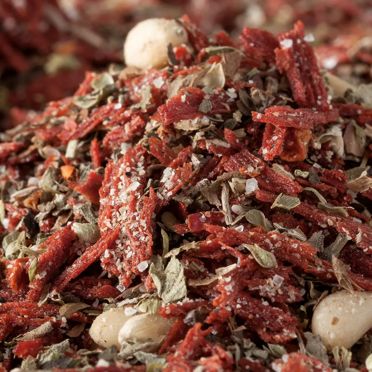 Nahaufnahme der Pesto Rosso Gewürzmischung