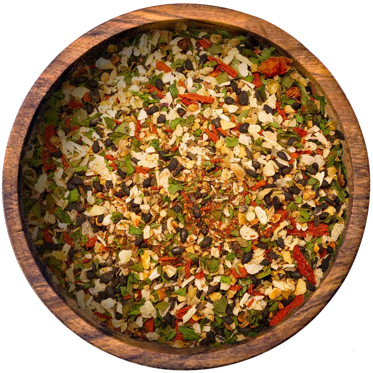 Avocado Topping Vorderansicht eines Beutels mit Avocado-Salat-Topping