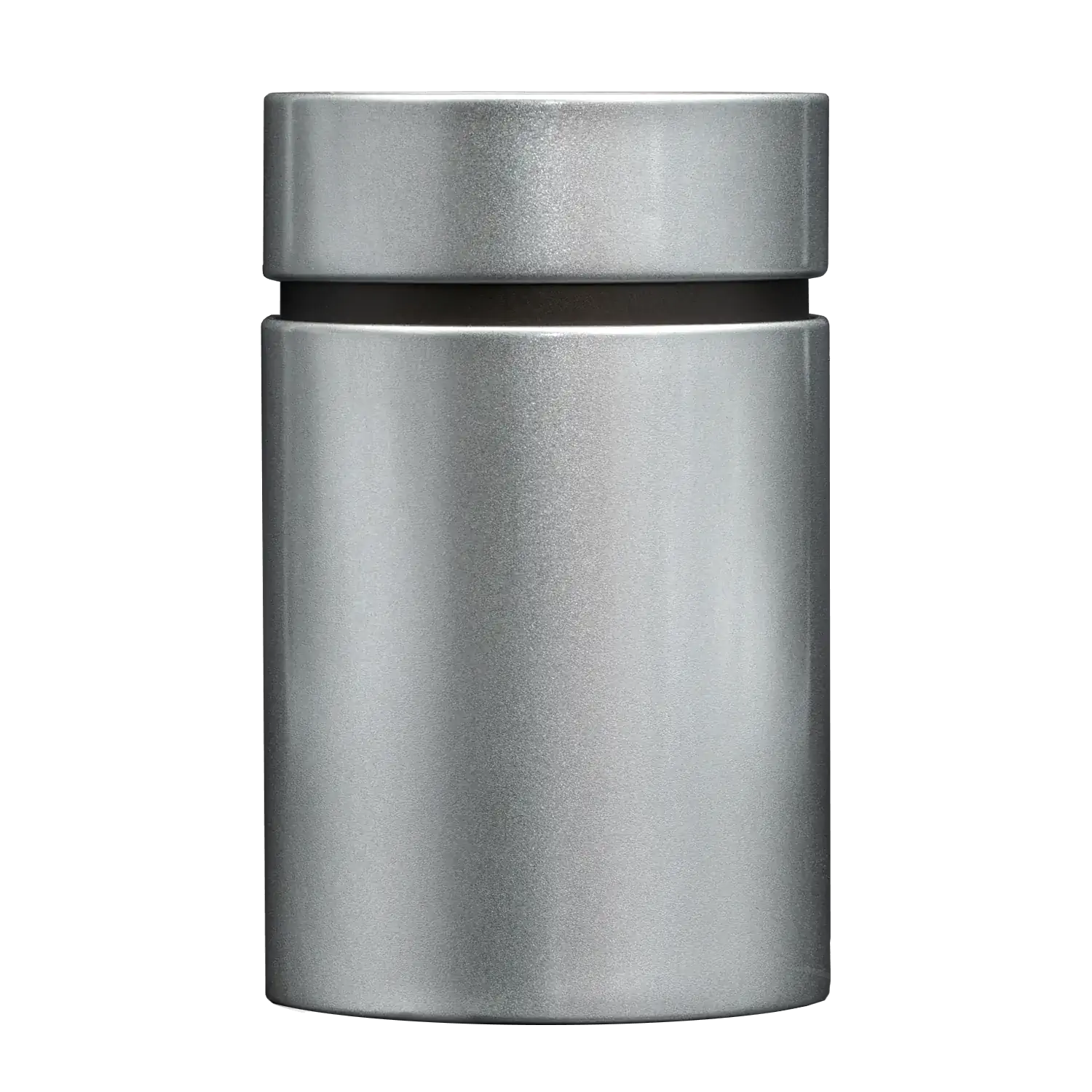 Gewürzdose mit Aromaverschluss, 75 x 117 mm, silbermatt Gewürzdose mit Aromaverschluss, 75 × 117 mm, silbermatt