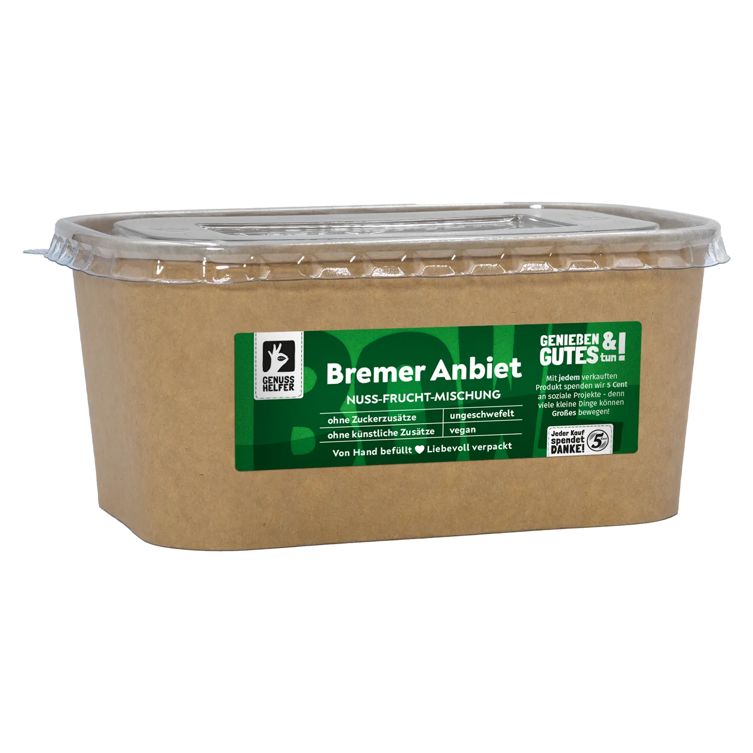 Nuss-Frucht-Mischung Bremer Anbiet, Pappschale