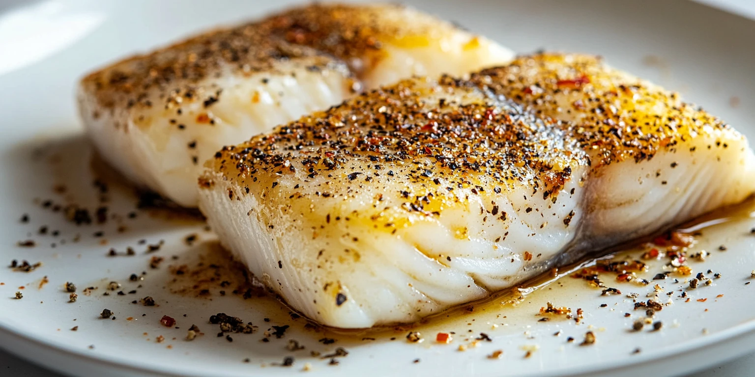Fischfilet mit Bremer Steakpfeffer grob geschrotet gewürzt