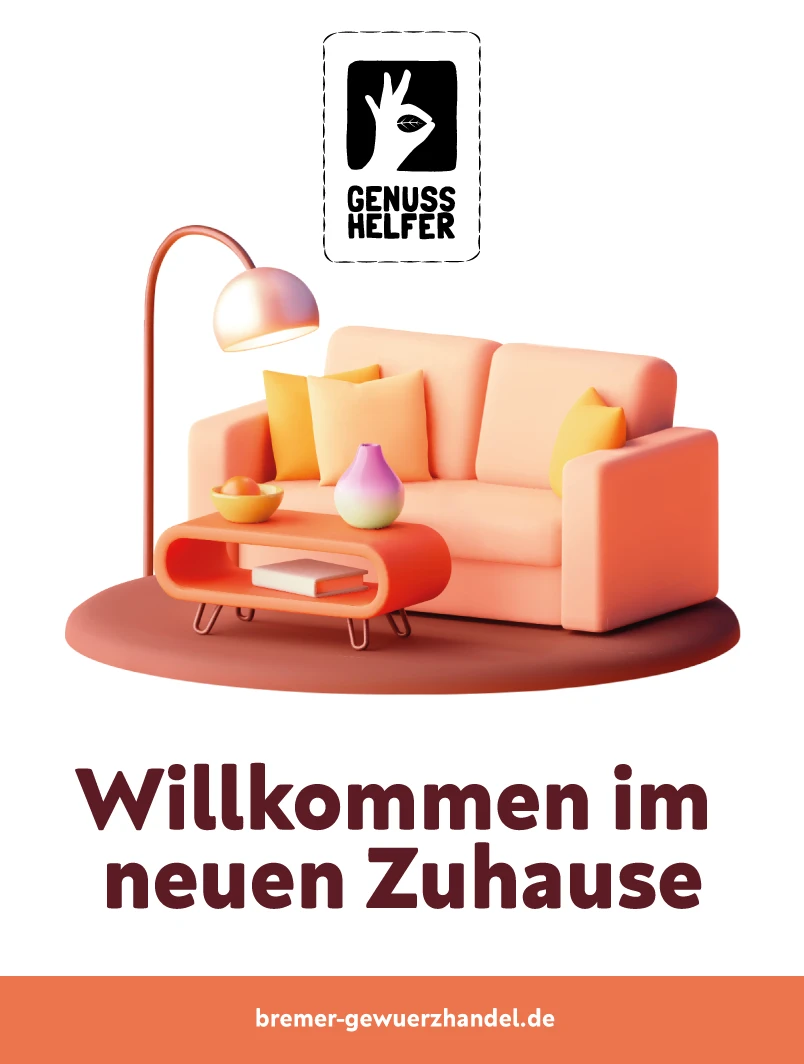 Nuss-Frucht-Mischung „Neues Zuhause“ in einem Glas mit individualisierbarem Etikett