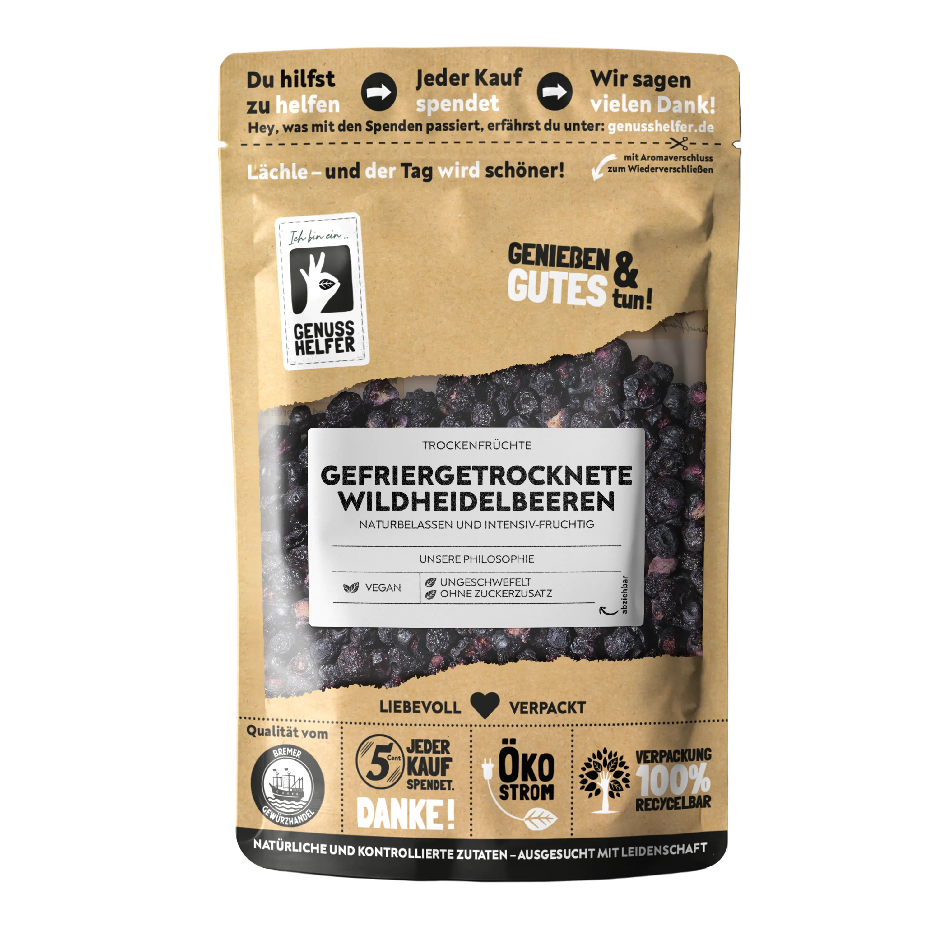 Wildheidelbeeren, gefriergetrocknet Wildheidelbeeren, gefriergetrocknet