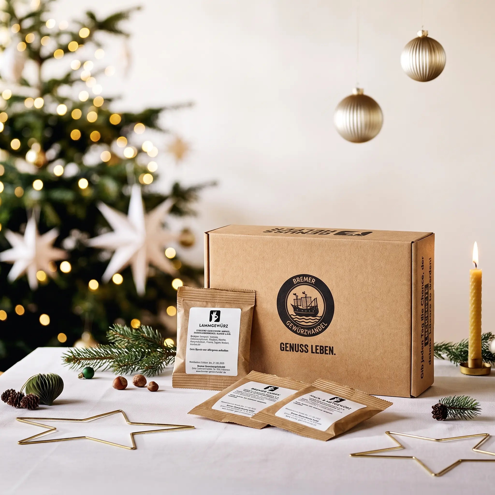 Adventskalender-Set Gewürze, 24 Teile, zum Selbstbefüllen