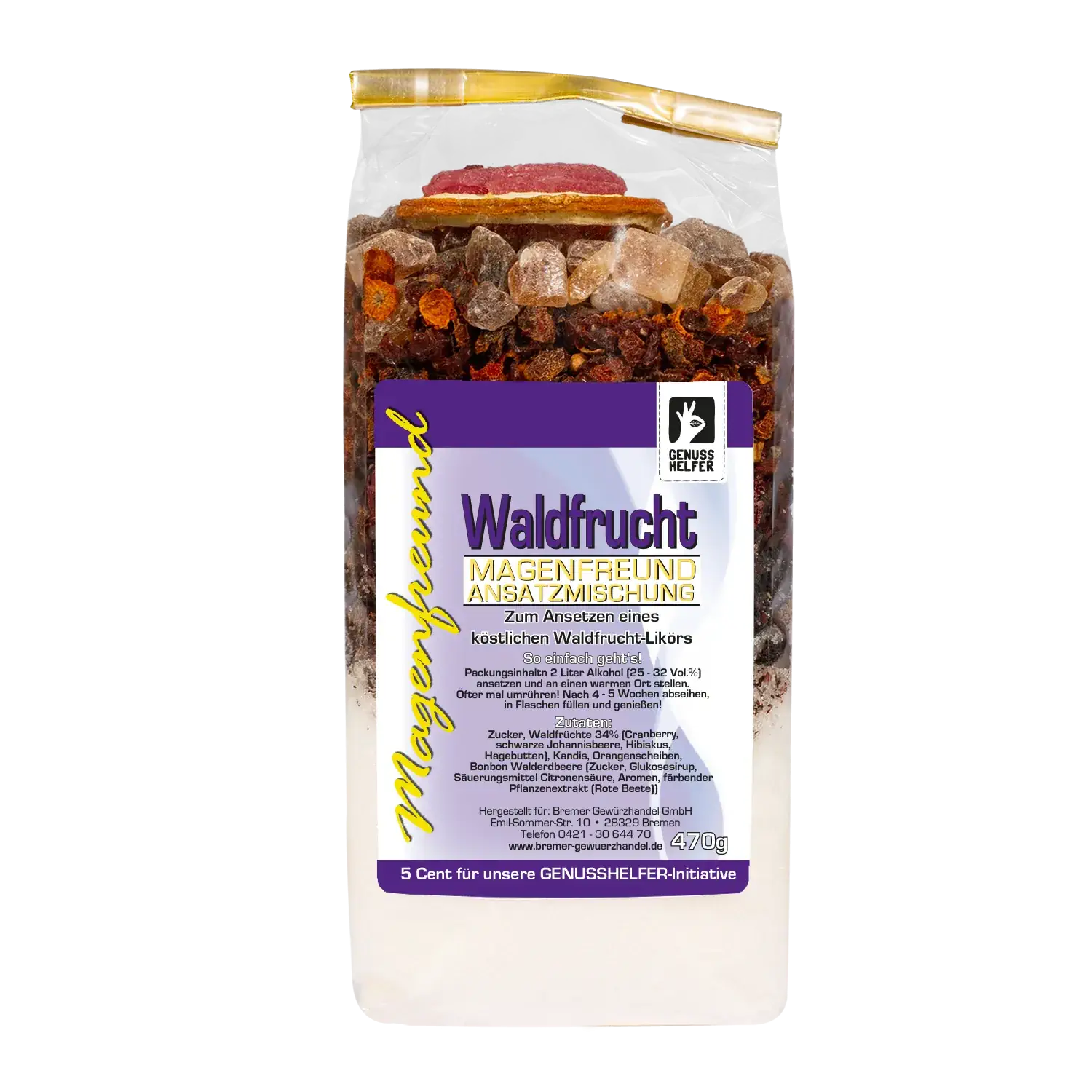 Magenfreund Ansatzmischung Waldfrucht Waldfrucht-Ansatzmischung in einem Beutel