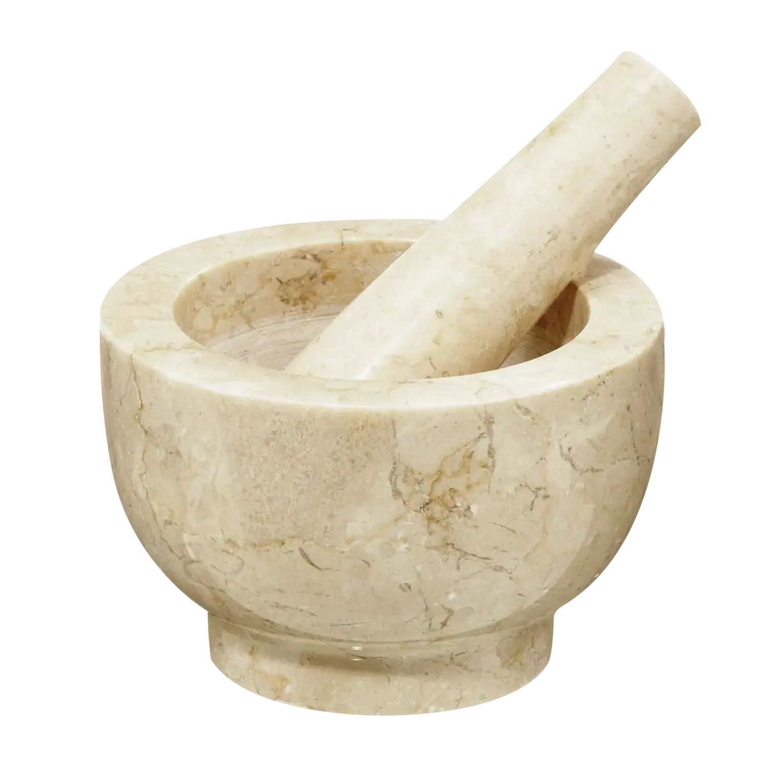 Cilio Mörser Mars mit Stößel, Marmor hell Cilio Mörser „Mars“, helles Granitdesign