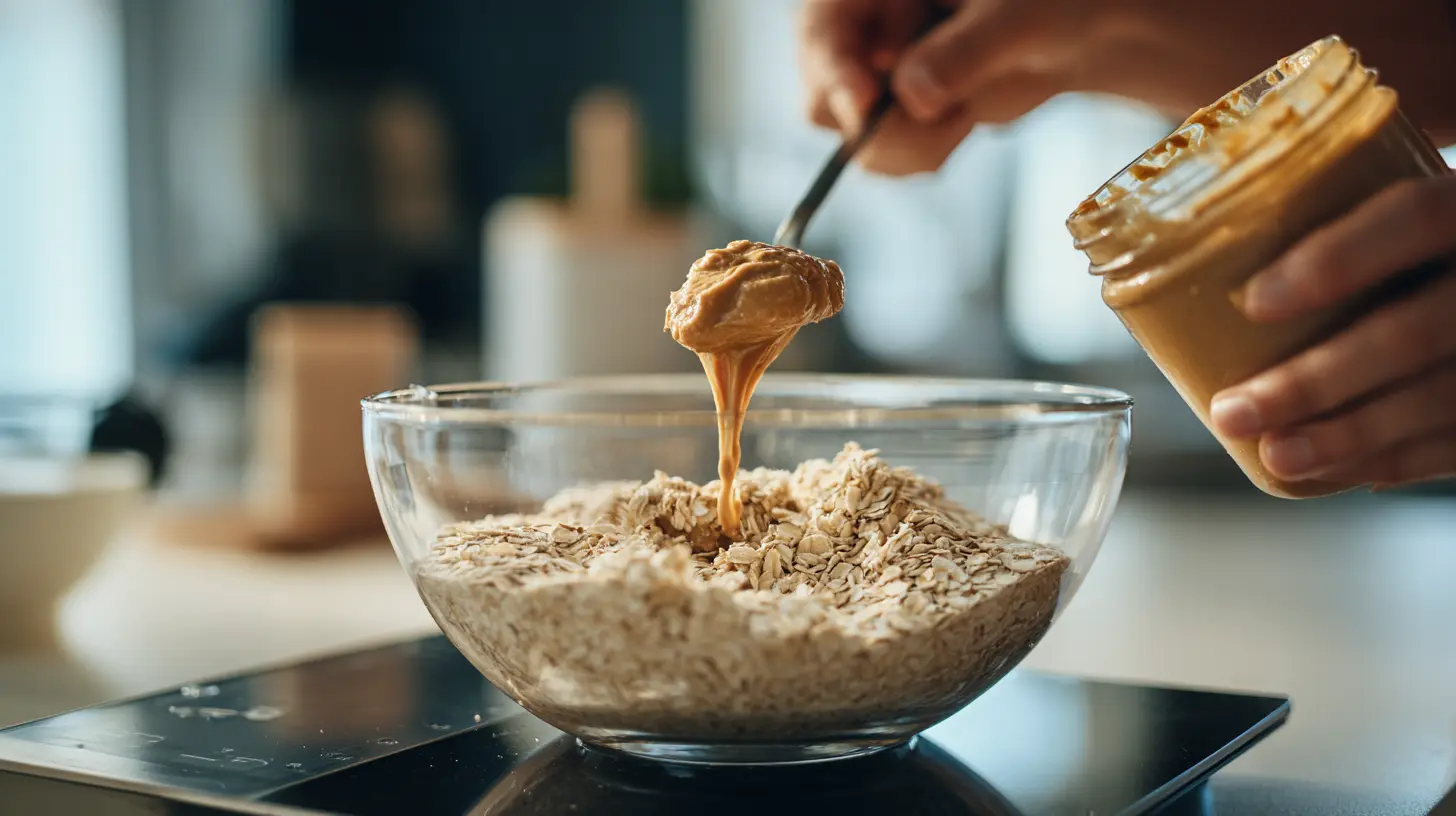 Proteinriegel Ratgeber selbst machen Nussmus Haferflocken Moodbild