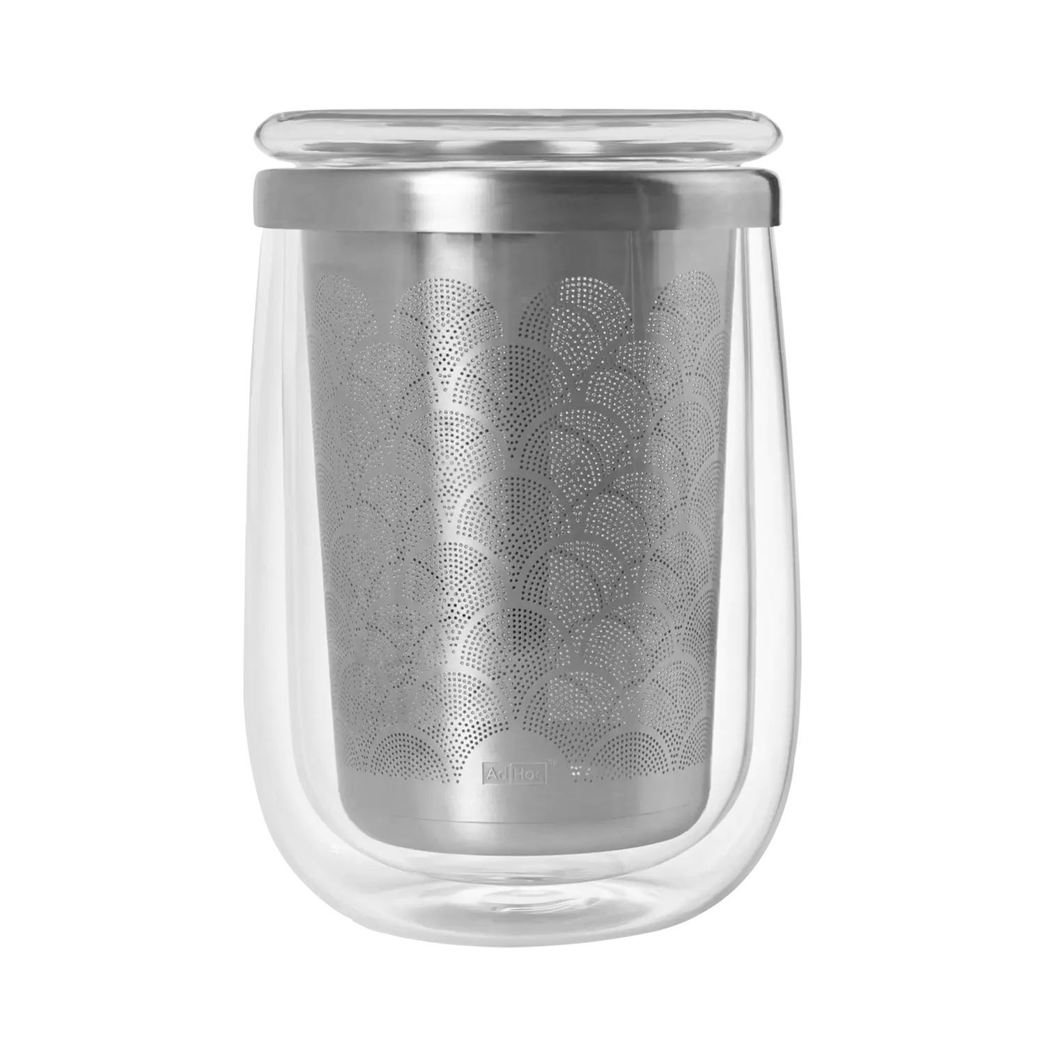 AdHoc Teeglas mit Teefilter FUSION GLASS AdHoc Fusion Teeglas mit integriertem Filter aus Glas