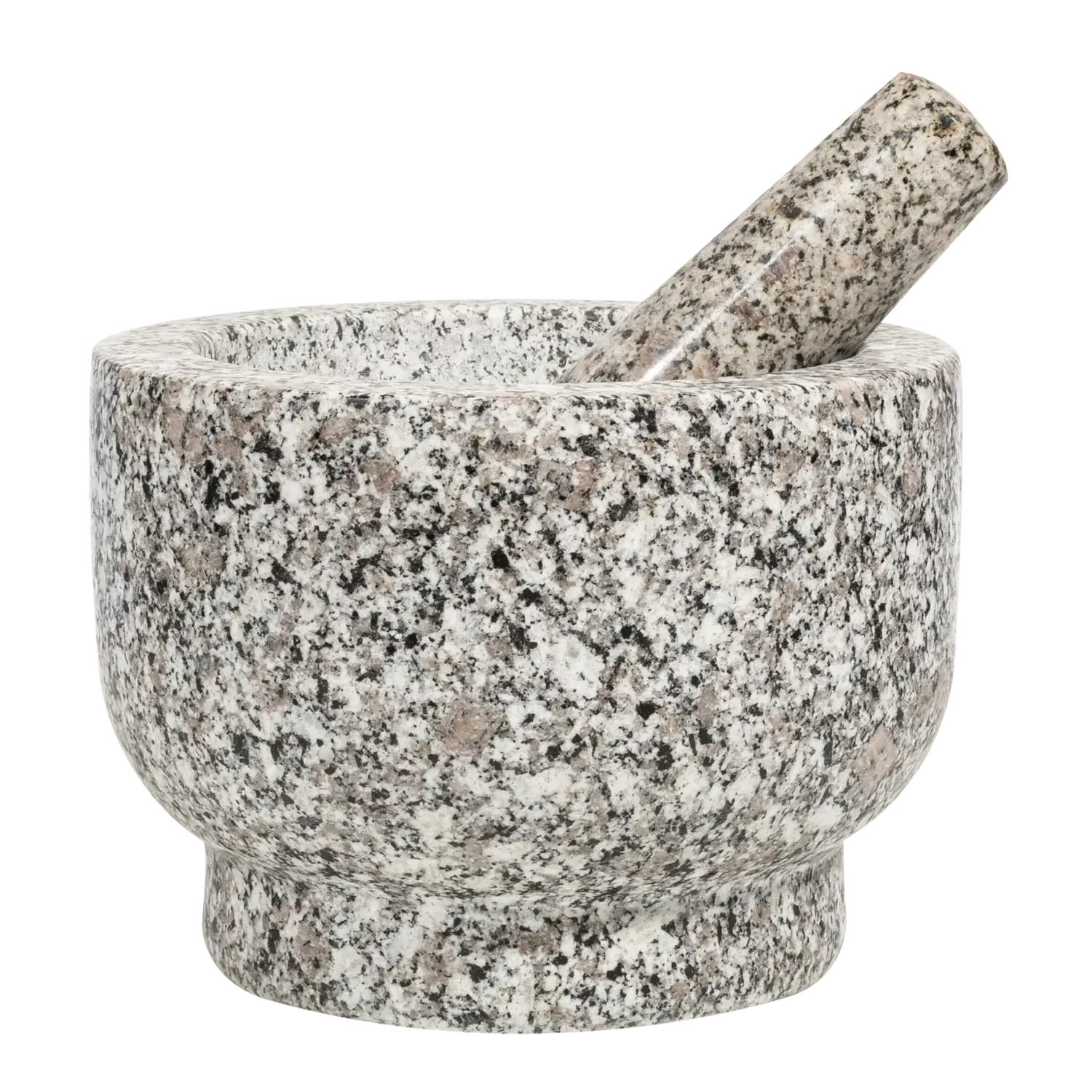 Cilio Granit-Mörser & Stößel Atlas, 5,5 kg, weiß-grau Granit-Mörser „Atlas“ mit Stößel in Weiß-Grau