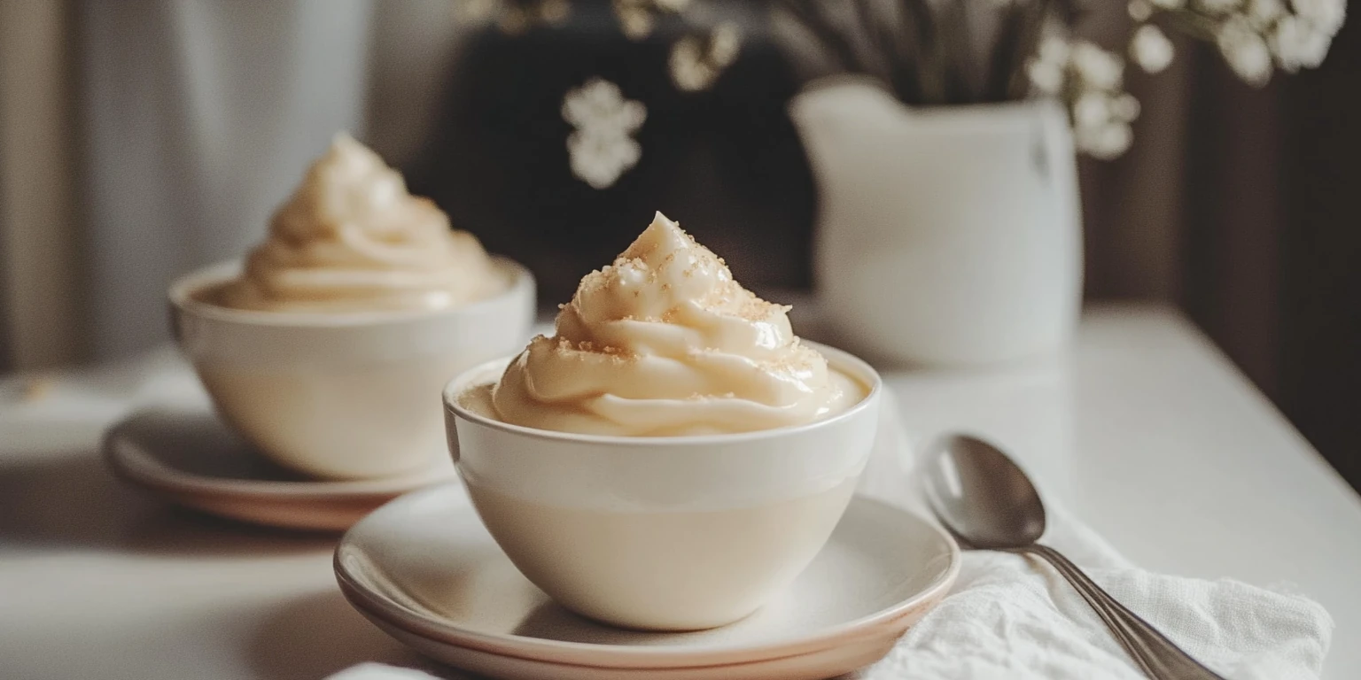 Vanillepudding mit feinem Vanillezucker verfeinert