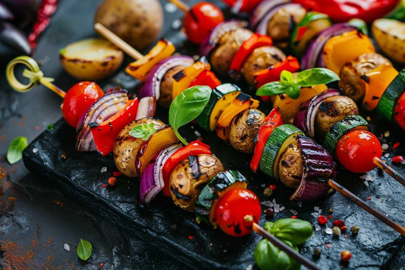 Gemüsespieße grillen Gemüsespieße grillen