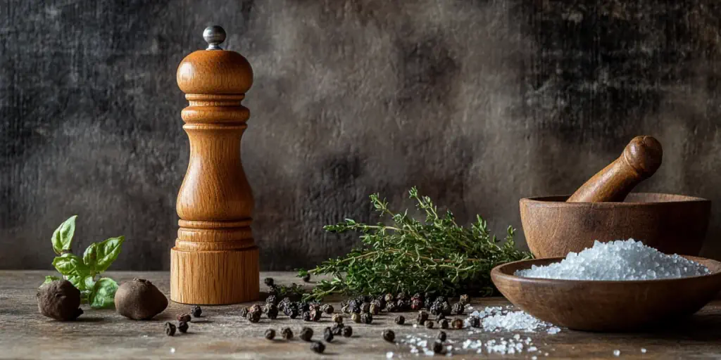 Gewürzsorten in einer stilvollen Kachelansicht