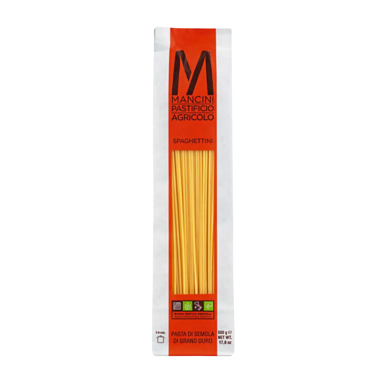Spaghettini von Mancini in der Originalverpackung (500 g)