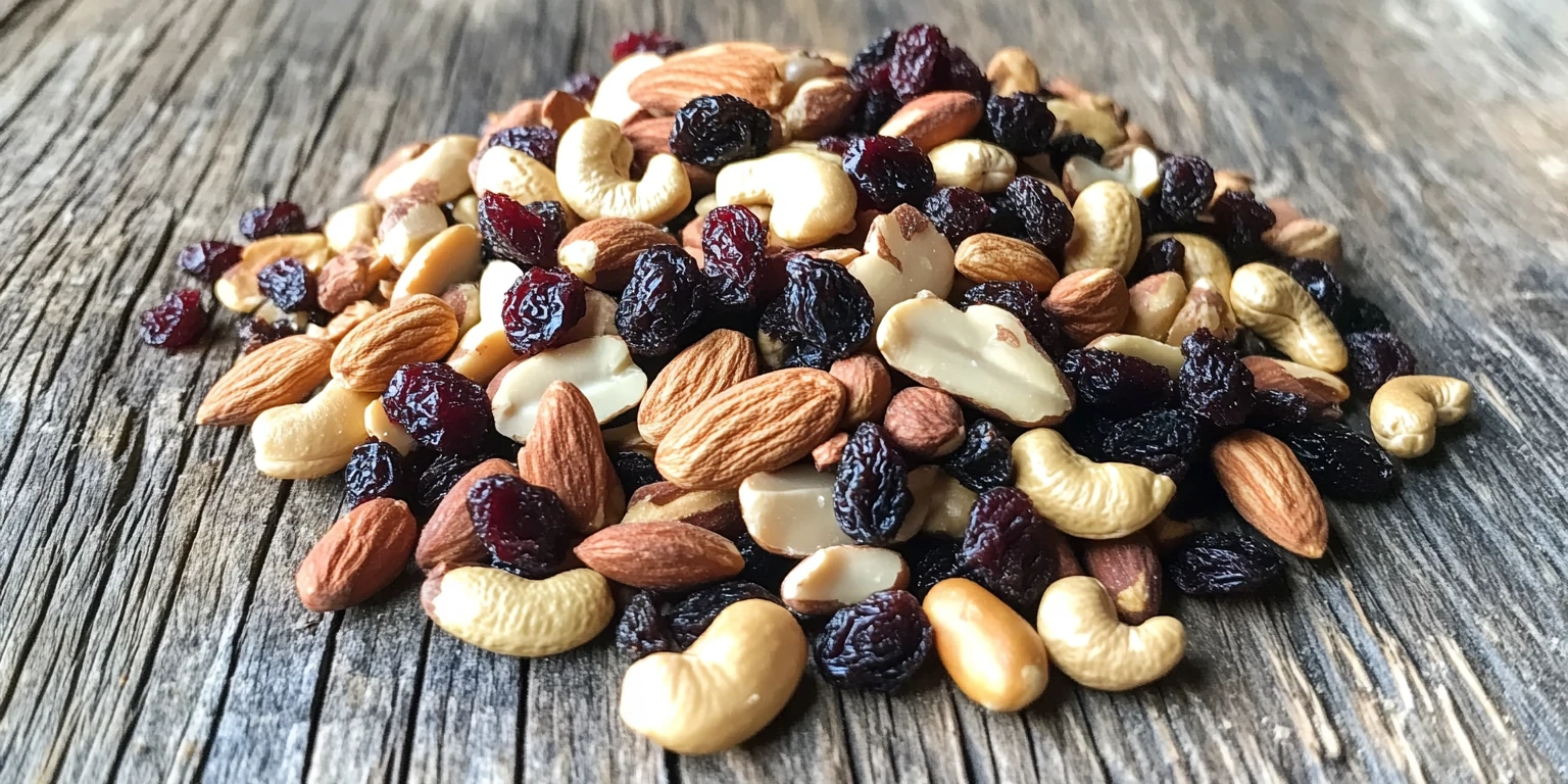 Nuss-Frucht-Mischung Bremer Anbiet bei einem Outdoor-Snack