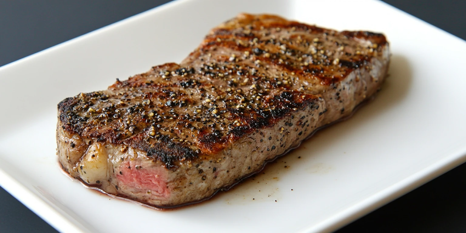 Steak mit Königspfeffer-Mischung ganz gewürzt