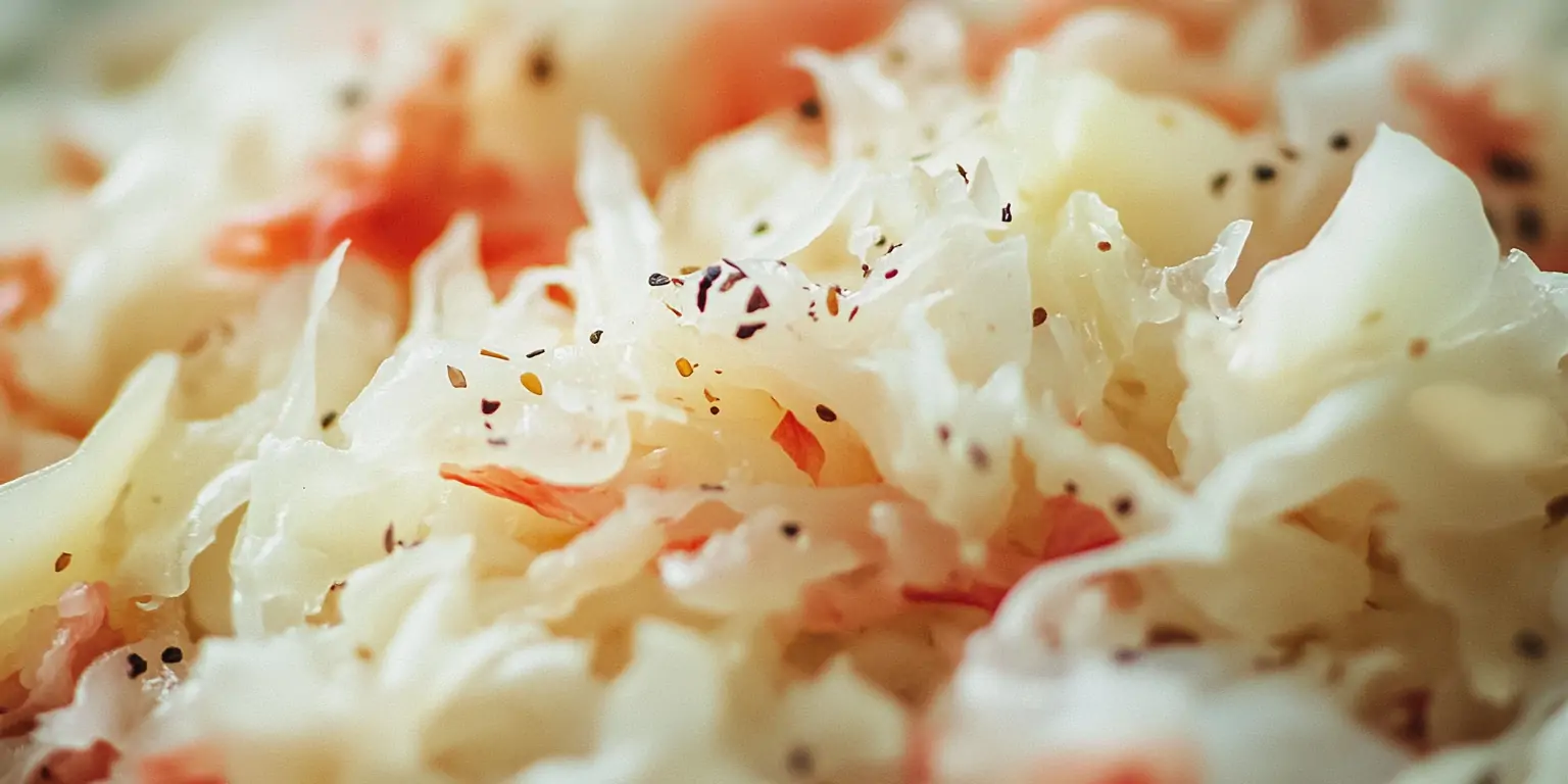 Fermentiertes Sauerkraut in rustikaler Darstellung