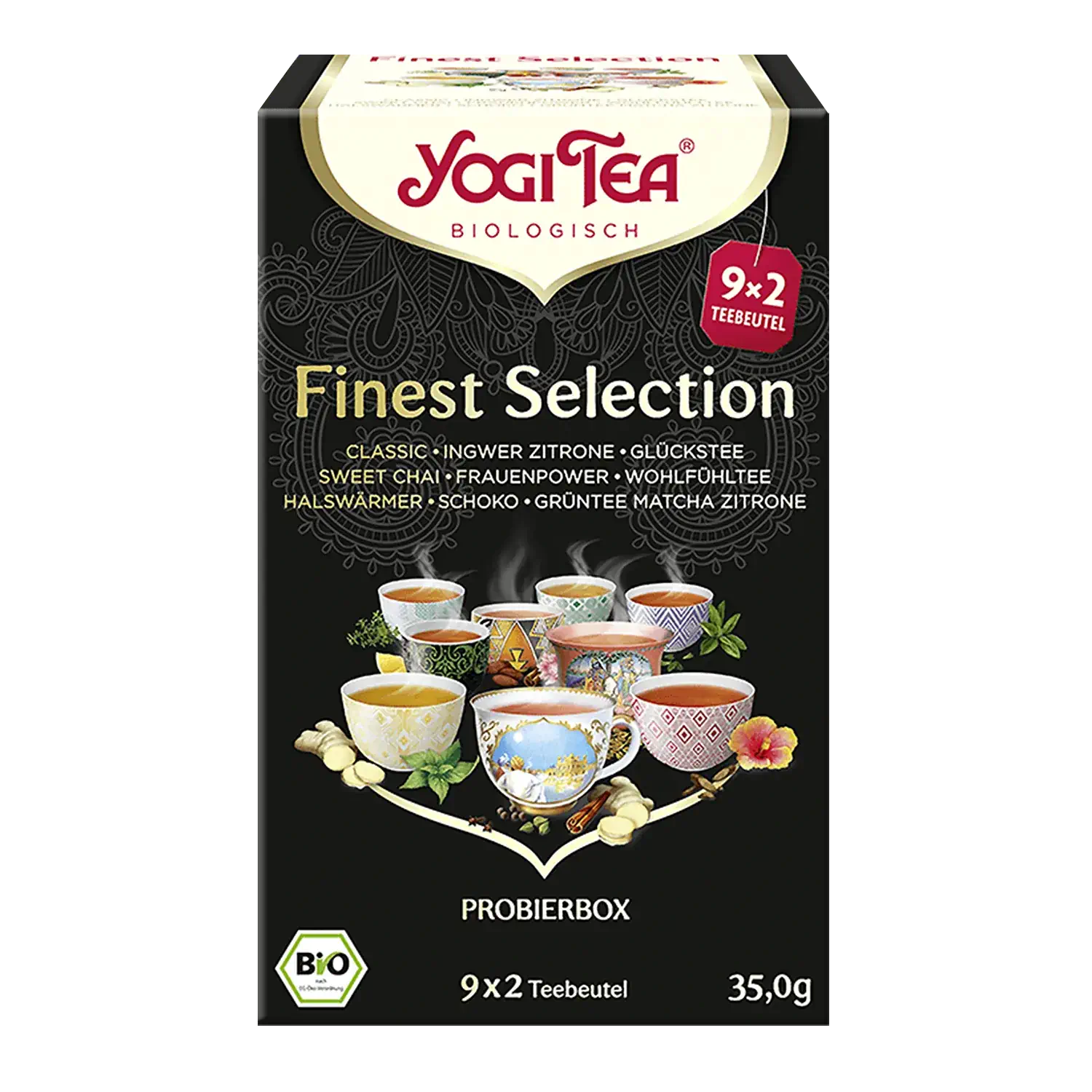 YOGI TEA® Finest Selection, BIO Packung „Finest Selection“ von Yogi-Tea mit Teebeuteln