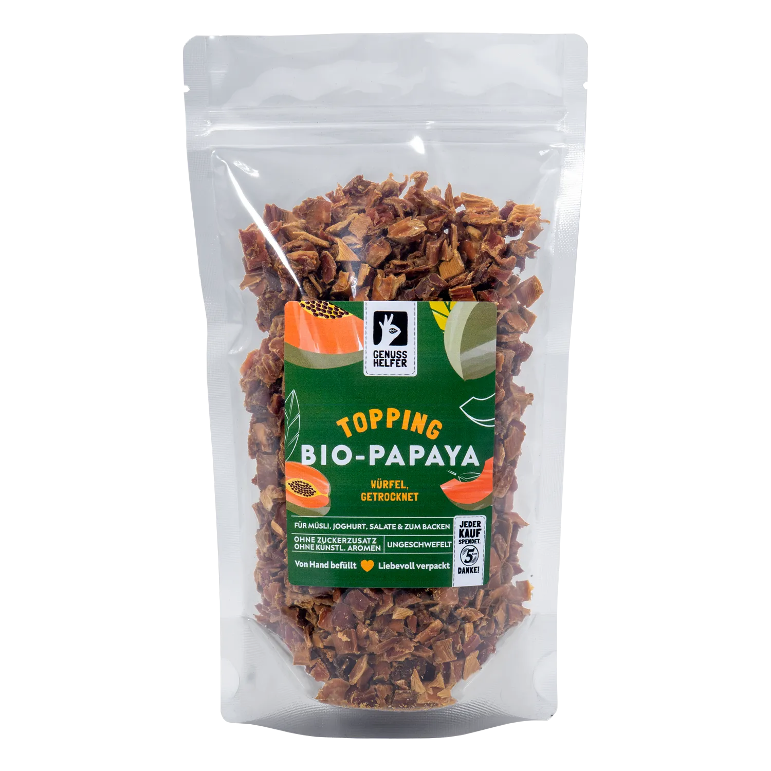 Papayawürfel BIO, gehackt Papayawürfel BIO, gehackt