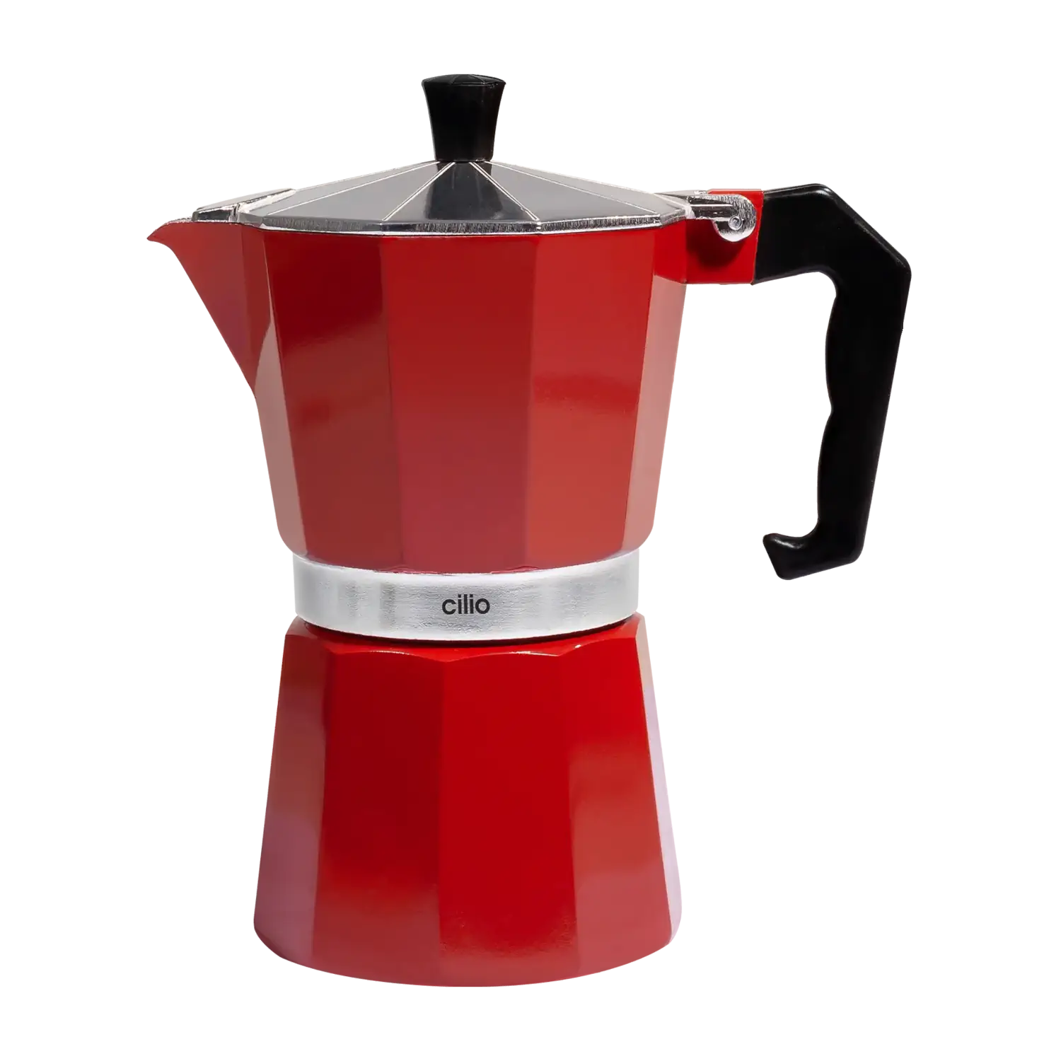 Cilio Espressokocher Classico, 6 Tassen, rot