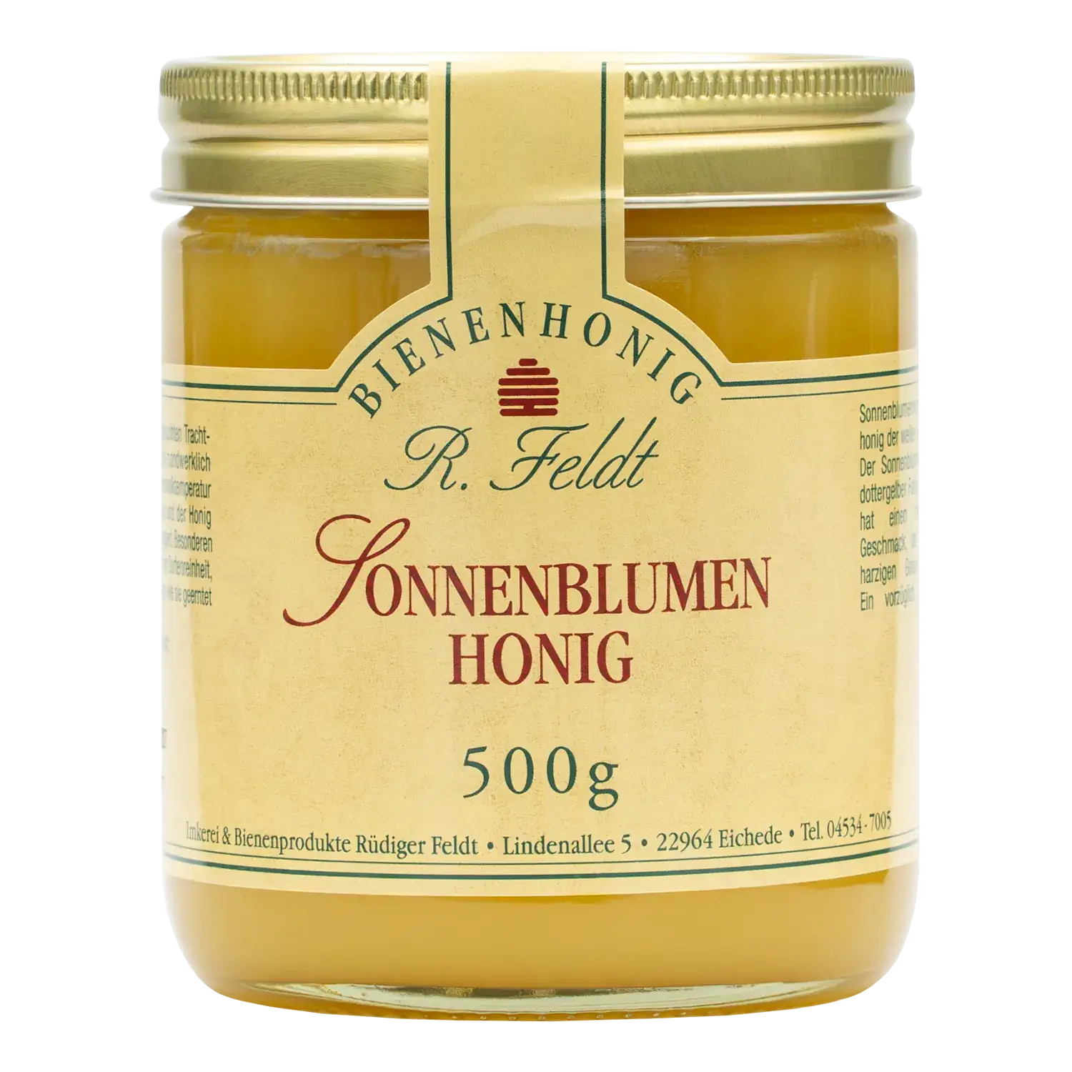 Sonnenblumen Honig Sonnenblumenhonig im Glas