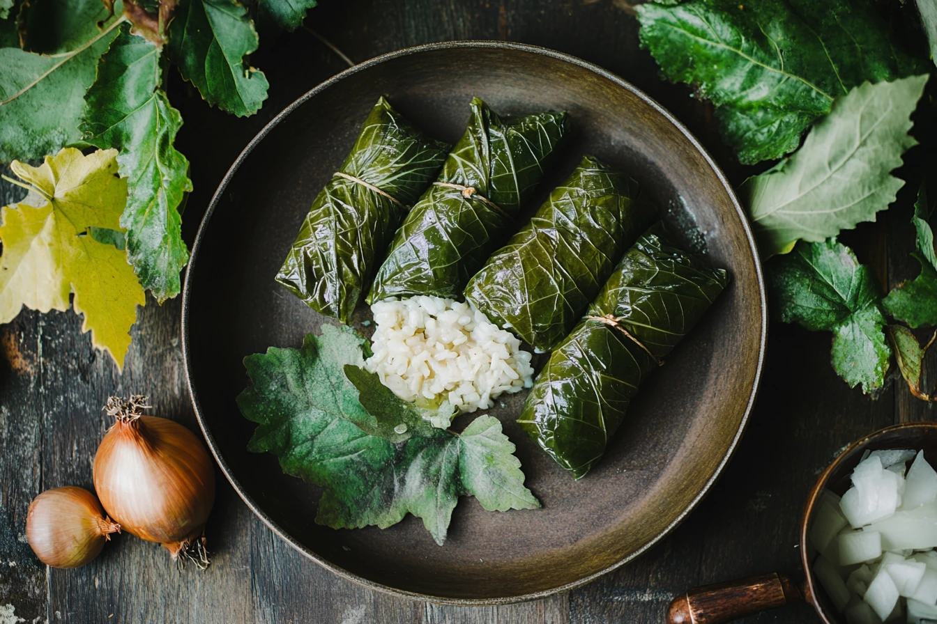 Gefüllte Weinblätter Dolmades Gefüllte Weinblätter Dolmades