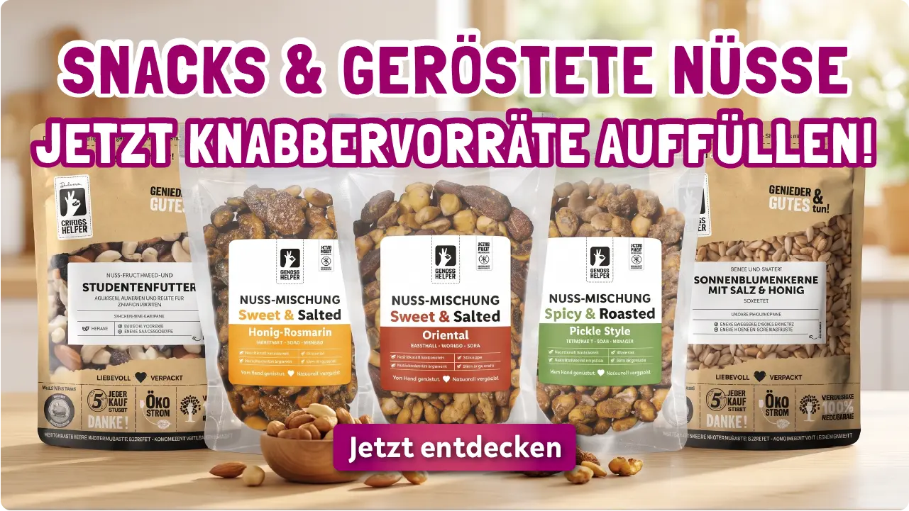 Snacks und geröstete Nüsse Aktionsbox