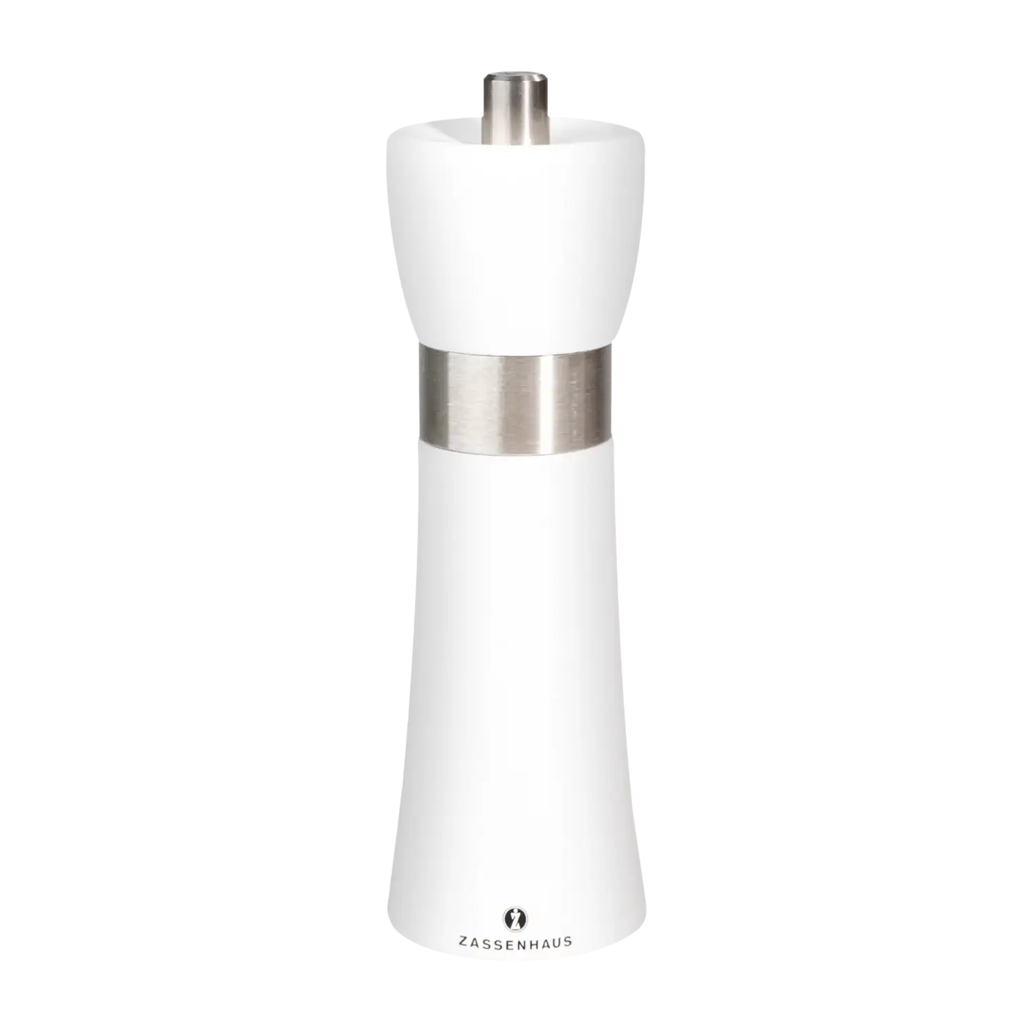 Zassenhaus Salzmühle Hamburg, 18 cm, weiß Weiße Salzmühle „Hamburg“ von Zassenhaus, 18 cm hoch