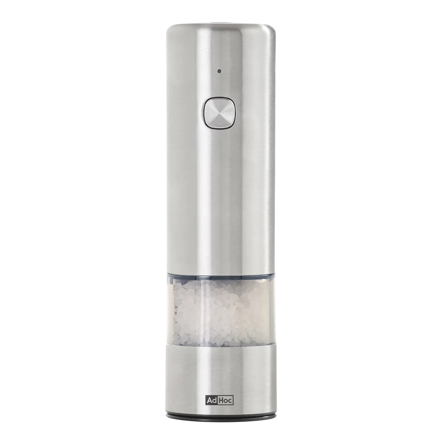 AdHoc Elektrische Pfeffer- oder Salzmühle i.Mill, 17 cm, Edelstahl/Acryl