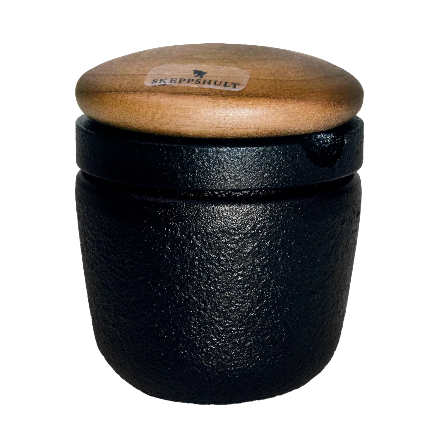 Skeppshult Kräutermühle Swing klein, Walnuss / Gusseisen Kräutermühle „Swing“ von Skeppshult, klein, aus Gusseisen mit Walnussdeckel