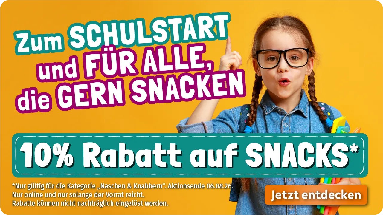 Schulanfang Rabatt Snacks Schule Aktionsbox
