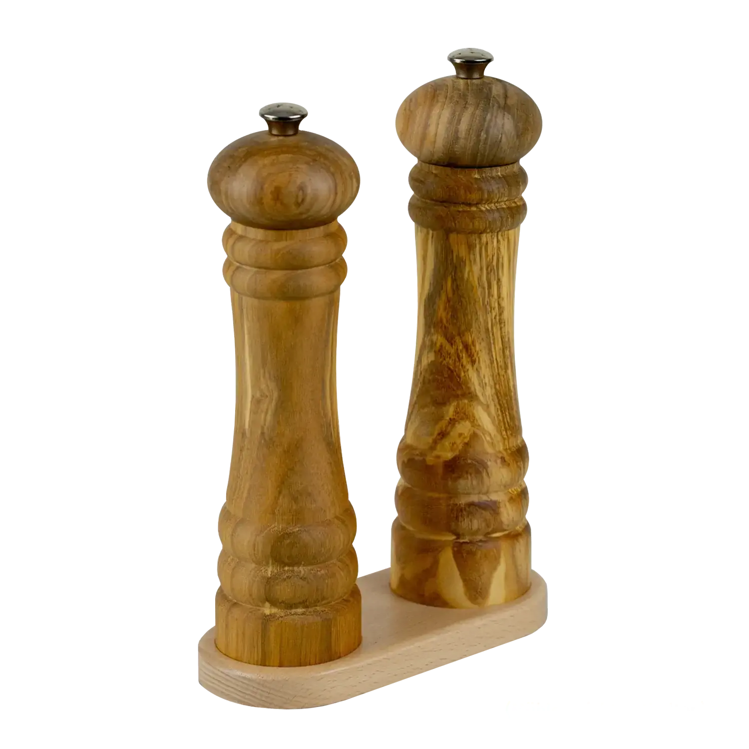 Zassenhaus Mühlenuntersetzer für zwei Mühlen, Buchenholz Mühlenuntersetzer für zwei Mühlen von Zassenhaus aus Buchenholz