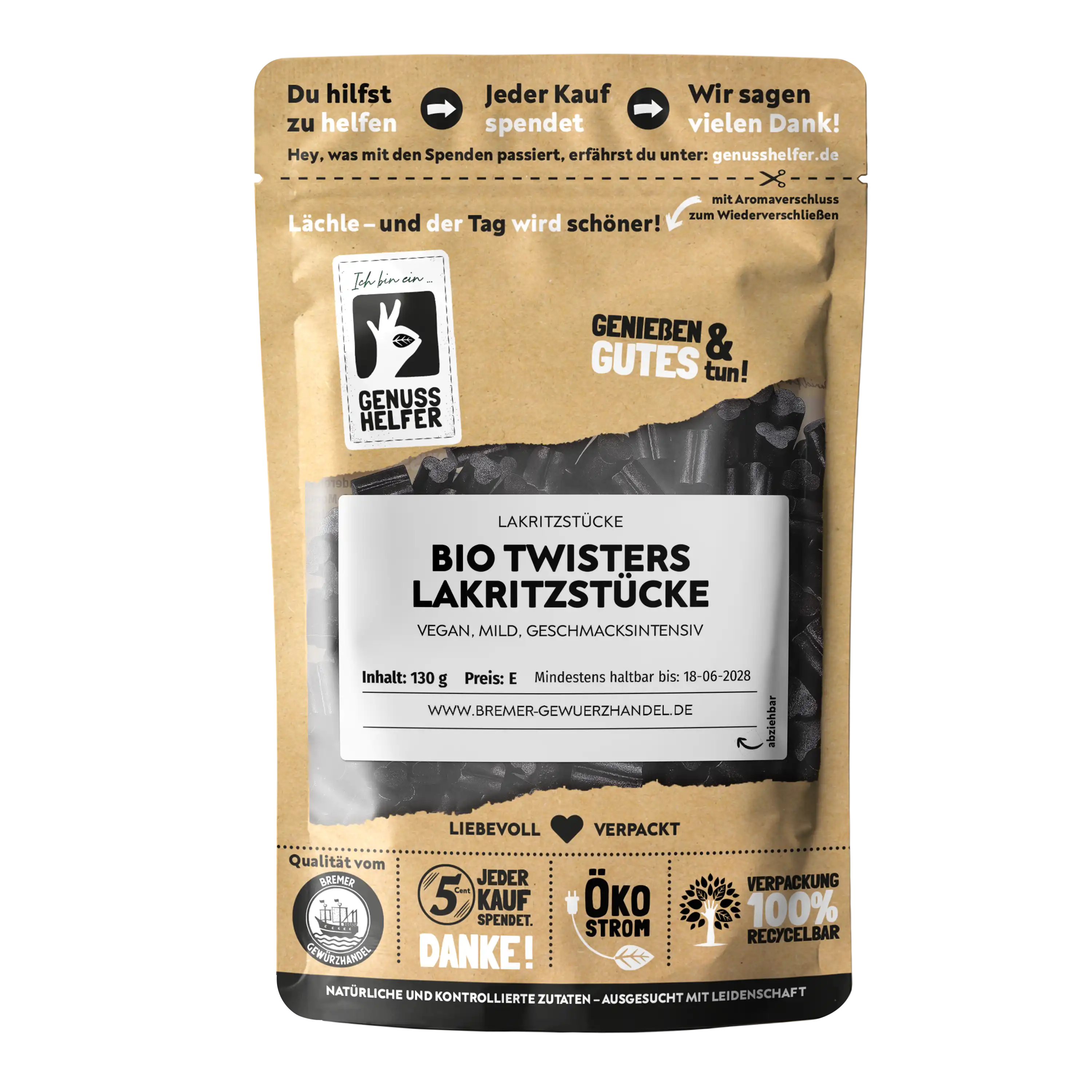 Twisters Lakritzstücke BIO