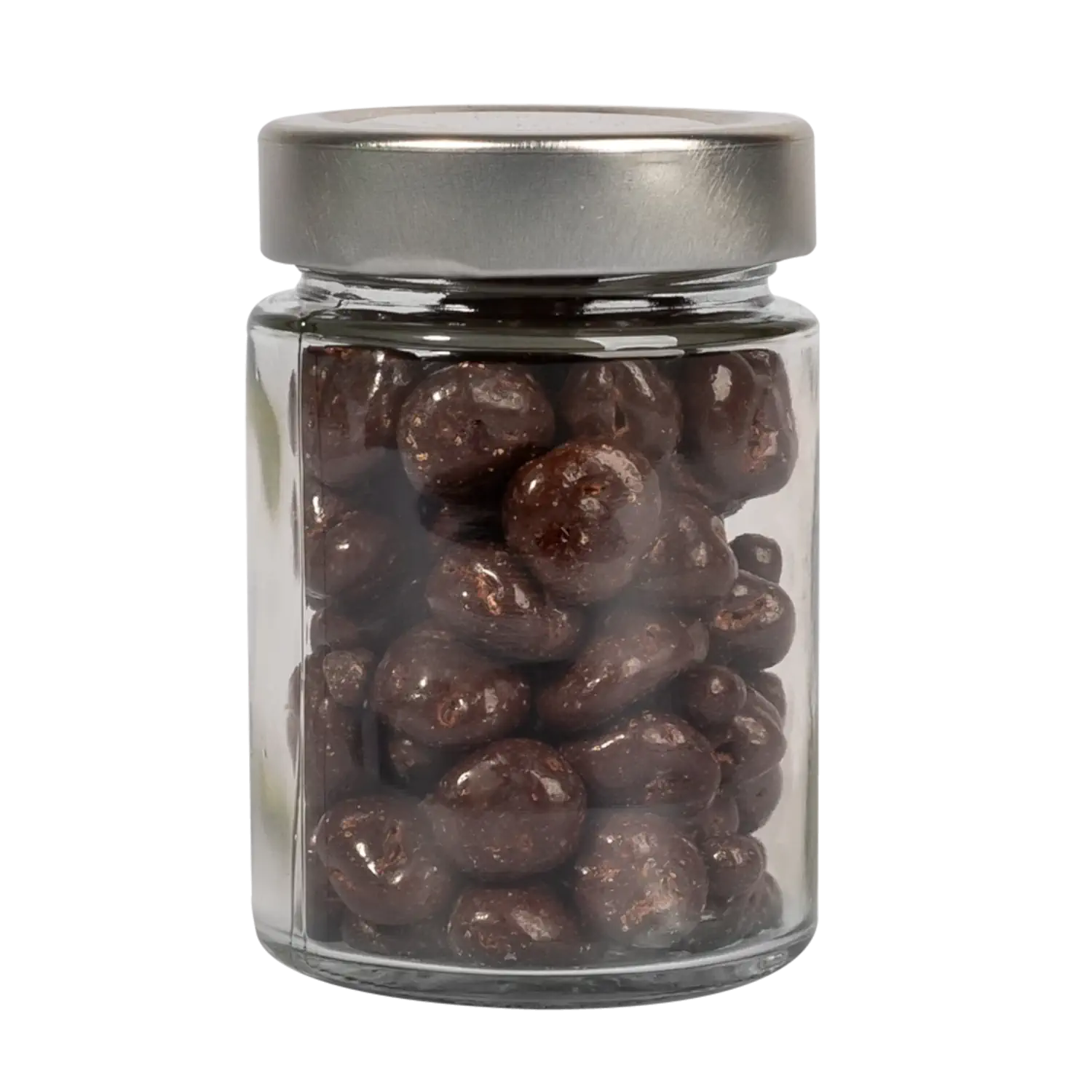 Geschenkglas: Weinbeere Zartbitter Schokis Saisonale Darstellung der Zartbitterschokis mit Weinbeeren