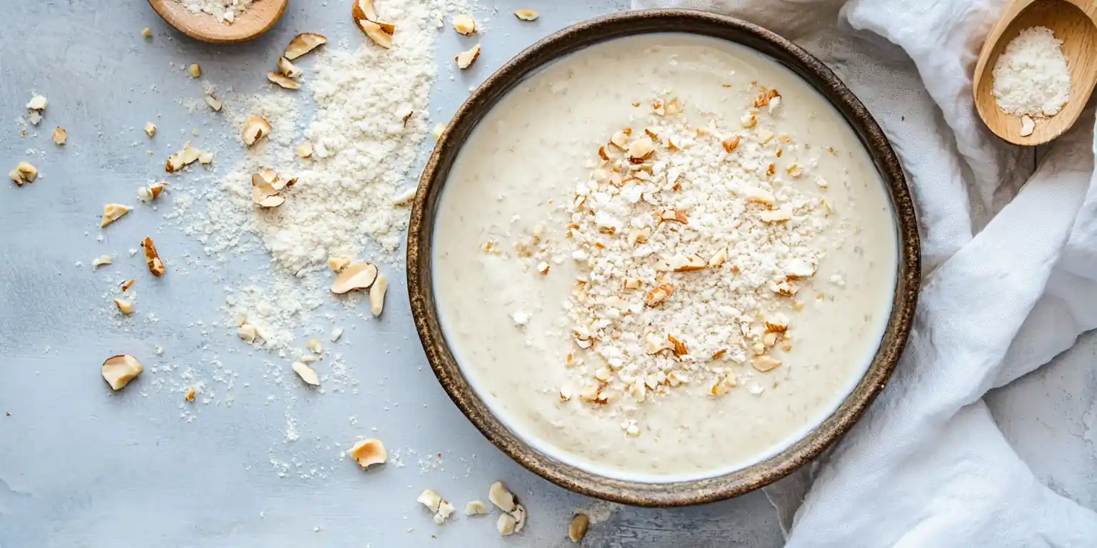 Sauce mit Bio-Paranüssen cremig angerichtet