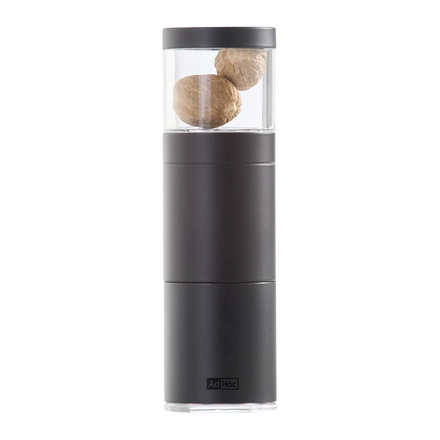AdHoc Muskatmühle Muskatino, Edelstahl schwarz / Acryl