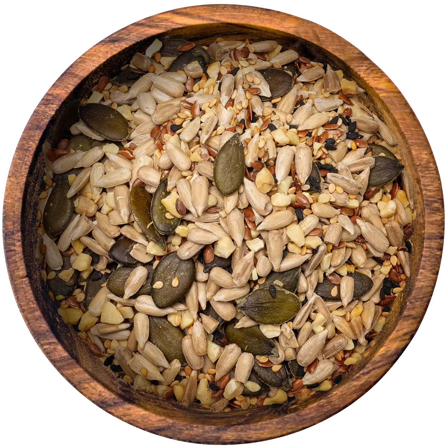Kerne Mix - Topping Allrounder Vorderansicht eines Beutels mit Salat-Topping Allrounder