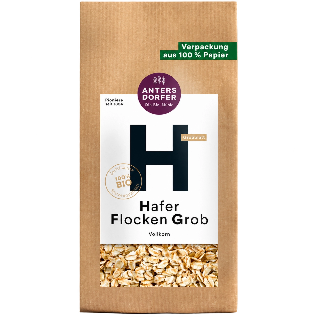 Haferflocken Vollkorn BIO, grob