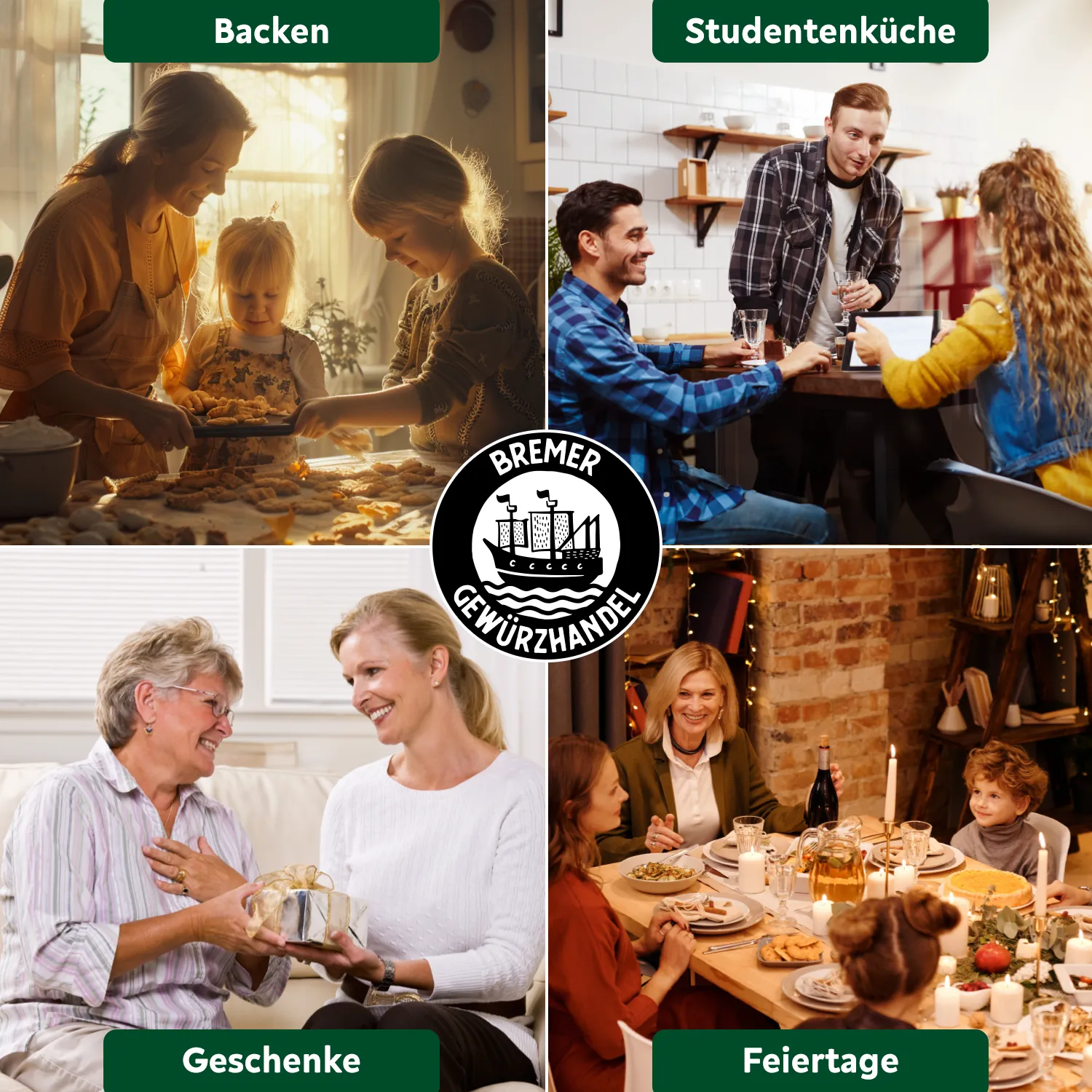 Stimmungsbild für Gewürze in den Bereichen Backen, Geschenke und Feiertage