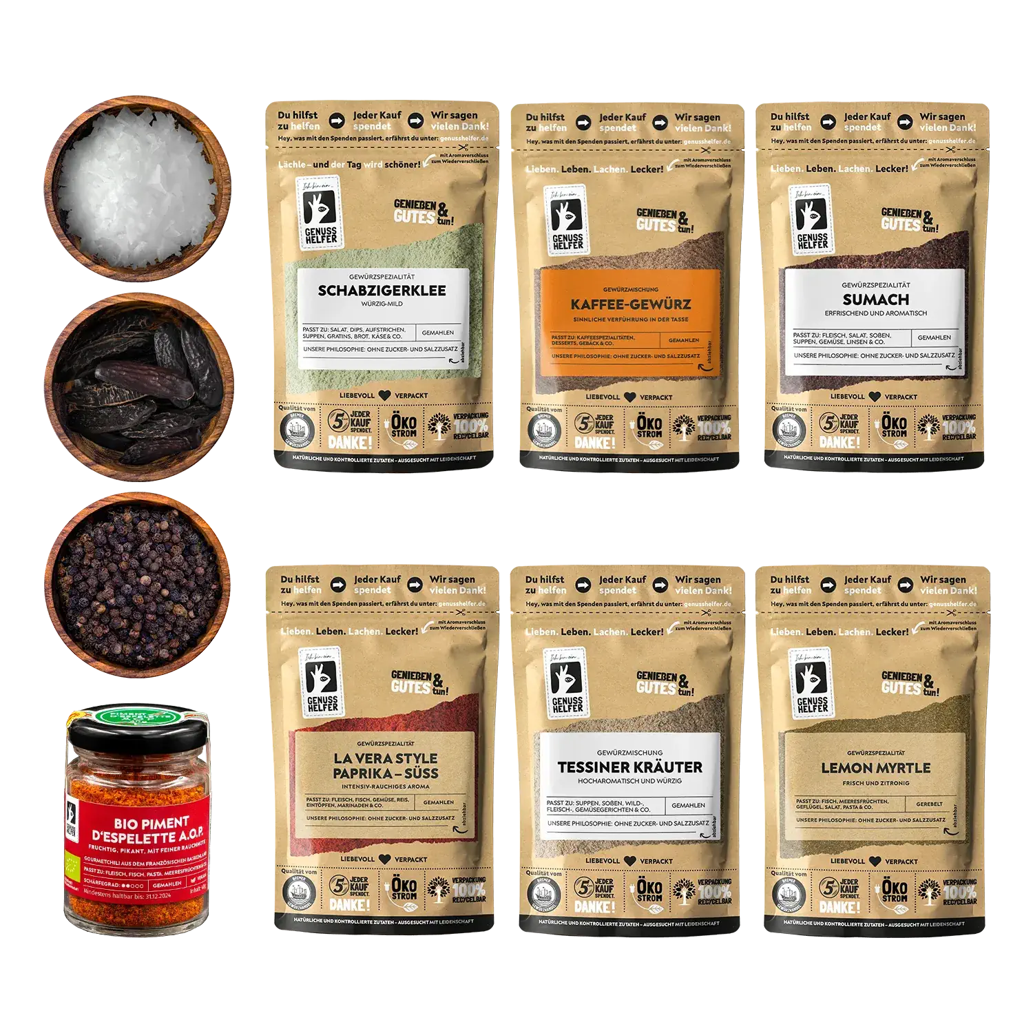 Genuss-Set - Abenteuer, 10 Tlg. Zusammenstellung der Artikel des Genusssets „Abenteuer Box“