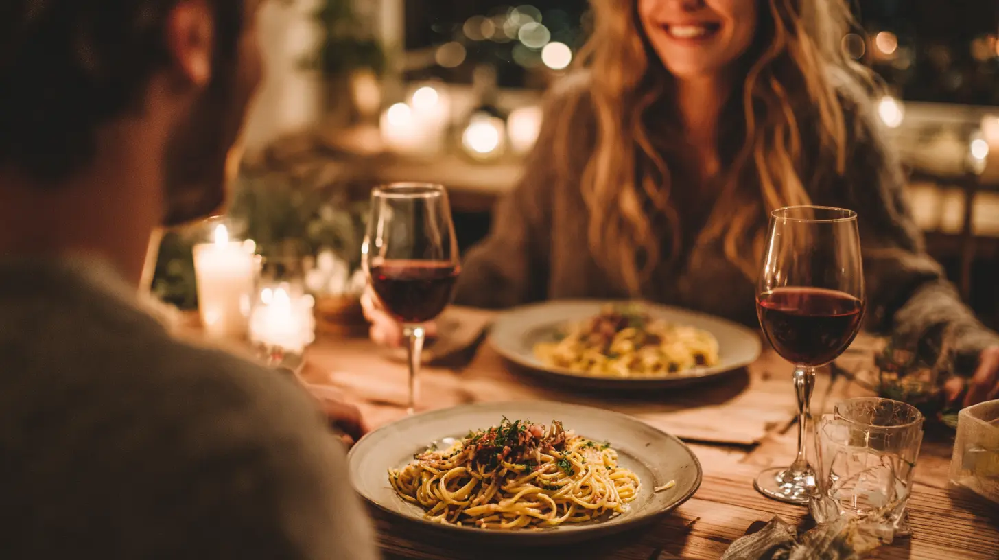 Valentinstag Ratgeber Dinner Pärchen Essen Moodbild