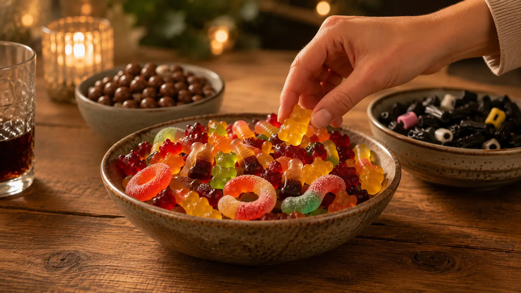 Kategorie Fruchtgummi Weingummi Moodbild Tisch Snacks Süßigkeiten