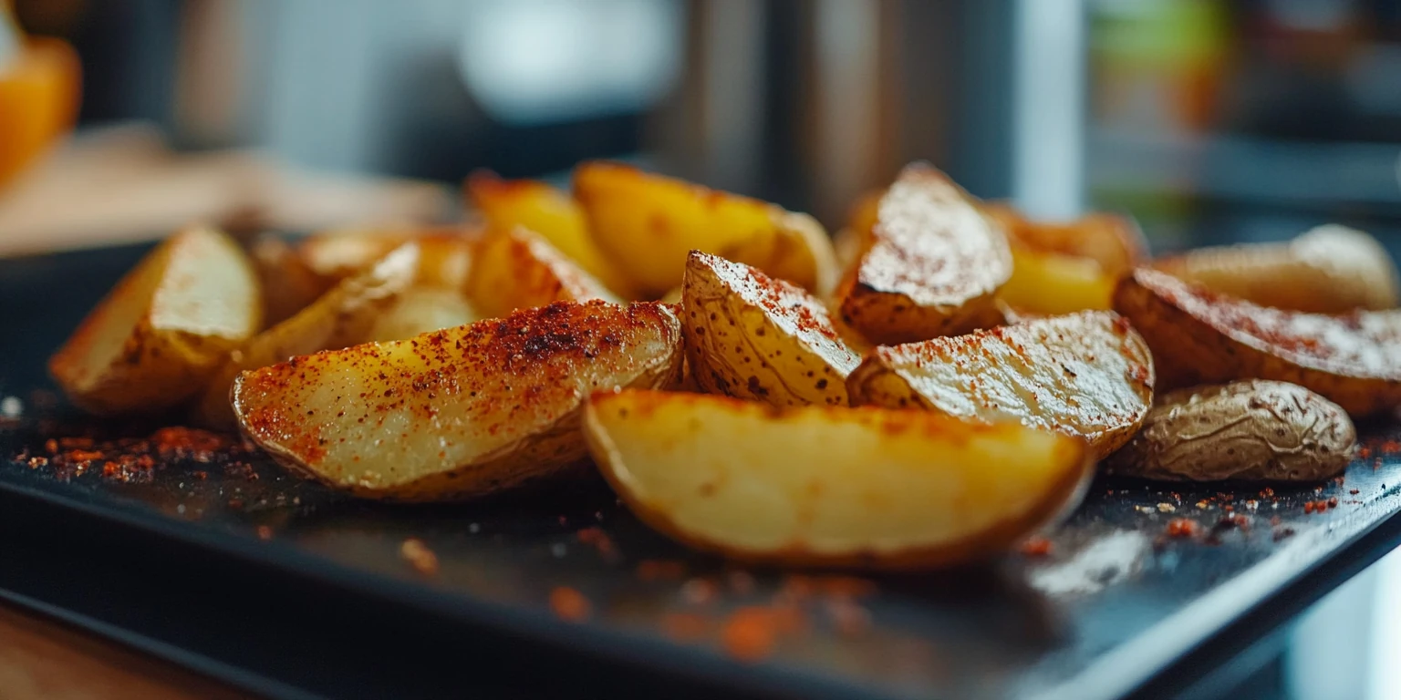 Kartoffel-Wedges mit Paprika Delikatess, gemahlen
