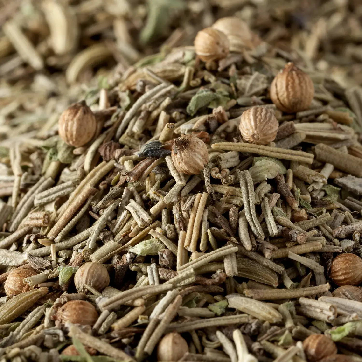 Nahaufnahme von Grill- und Rauchkräutern „Feuer“