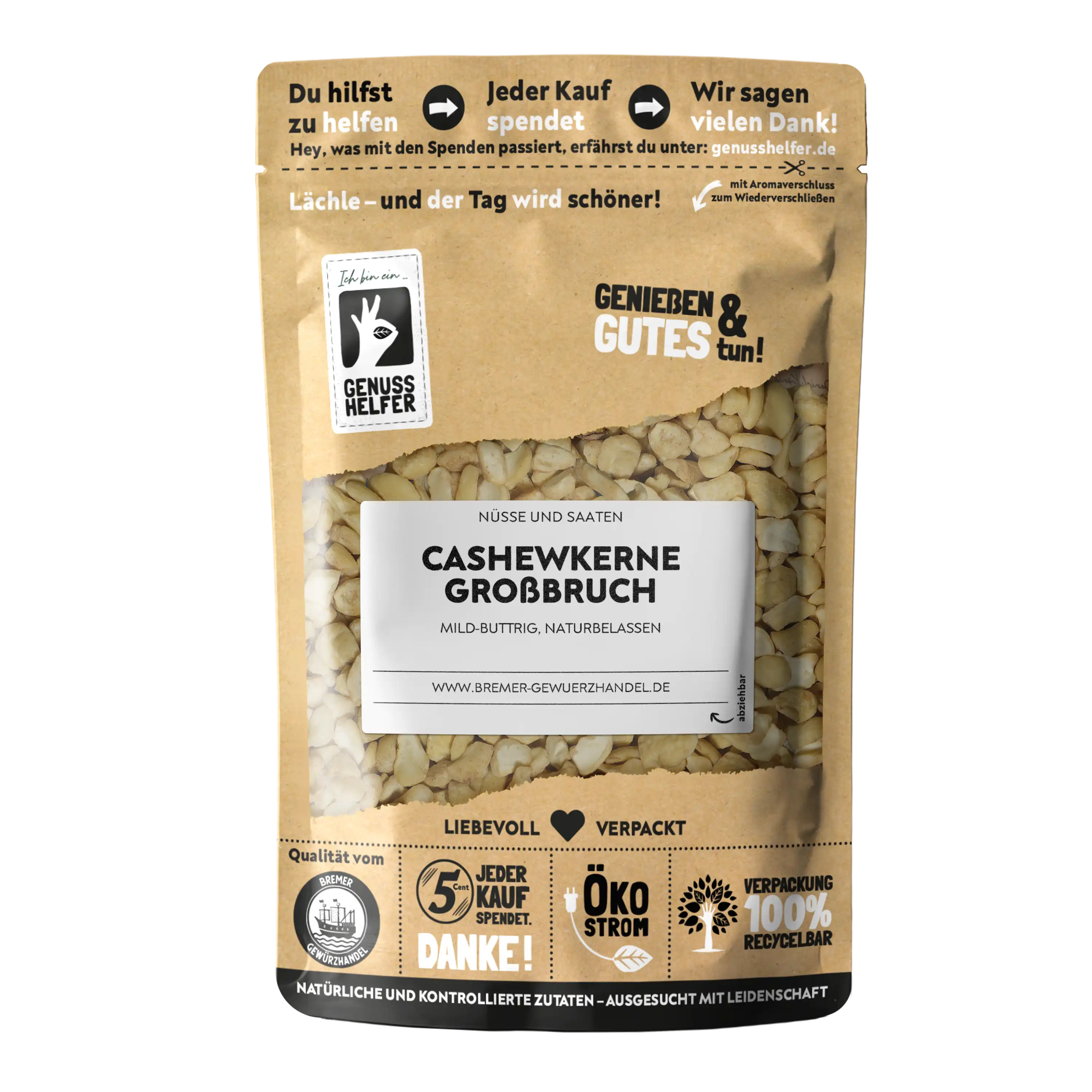 Cashewkerne, Großbruch