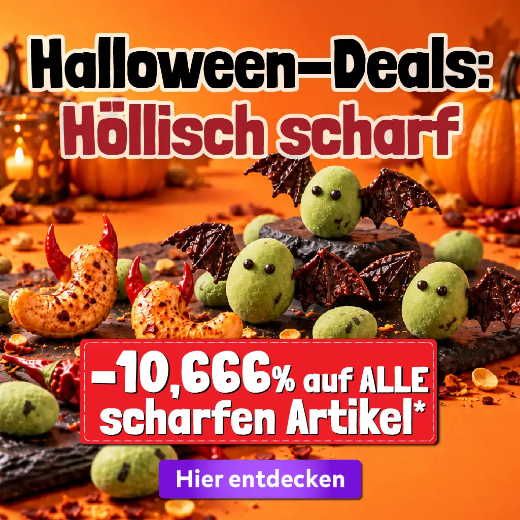 Halloween-Deals Höllisch scharf 10,666% auf scharfe Artikel Header mobile