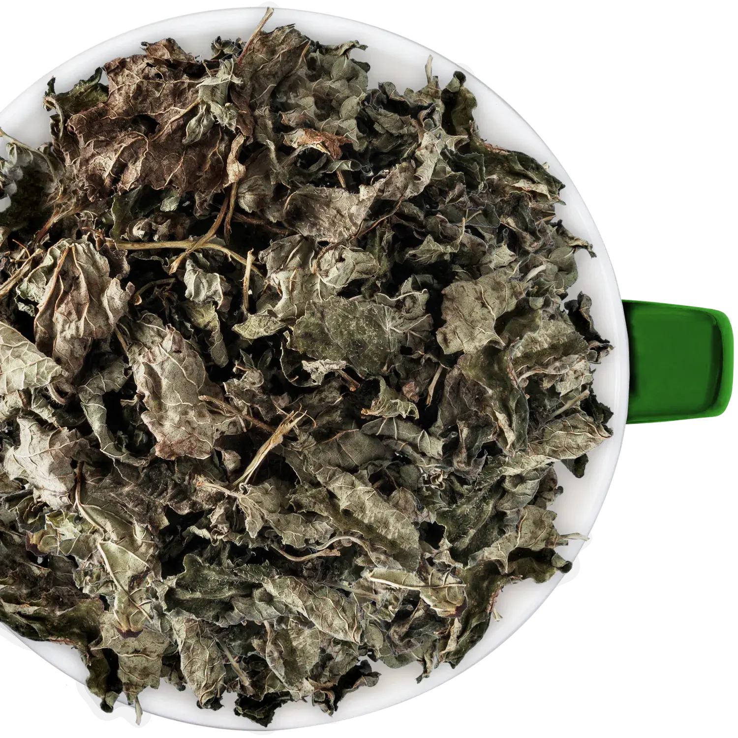 Melisse, Kräutertee Getrocknete Zitronenmelisse in einer Holzschale