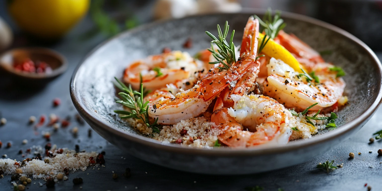 Meeresfrüchte mit Knoblauchgranulat gewürzt