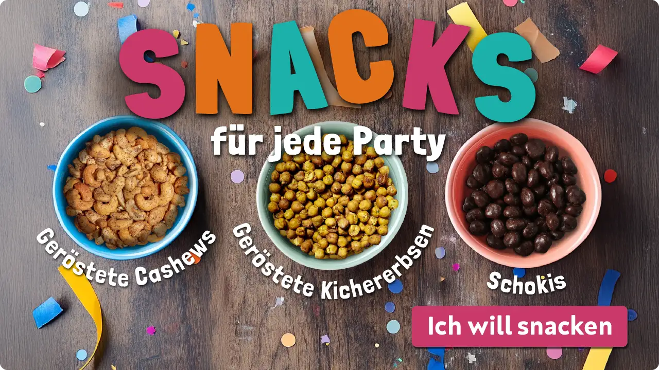 Aktionsbox Snacks für jede Party