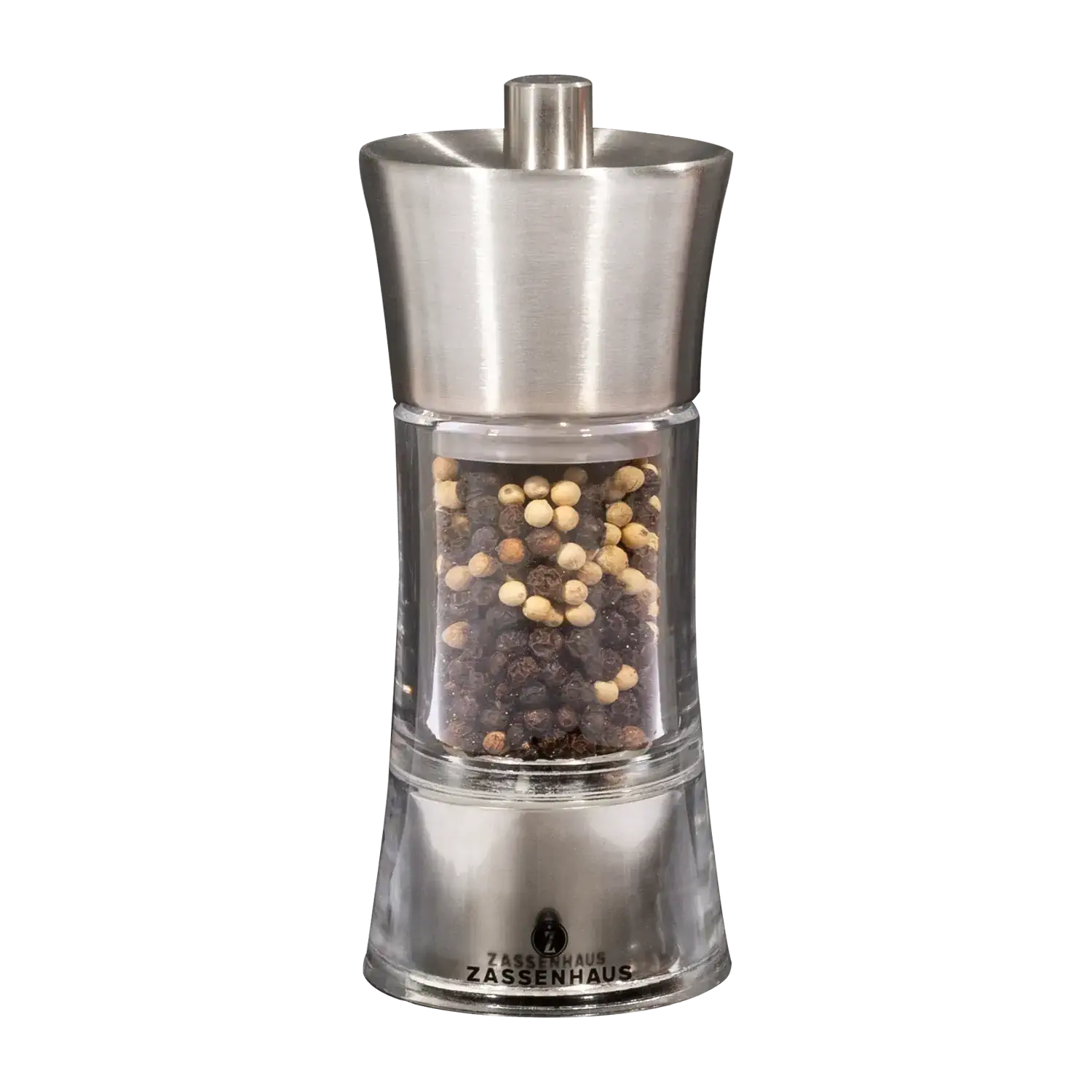 Zassenhaus Pfeffermühle Aachen, 14 cm, Edelstahl Zassenhaus Pfeffermühle Aachen Acryl 14 cm